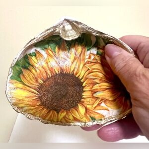 Sunflower Decorative Shell Art